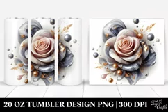 Detailed Glossy Rose | 20 Oz Tumbler Product Image 1