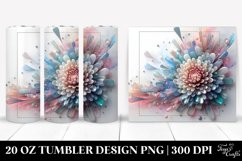 Glossy Chrysanthemum Tumbler Design Product Image 1