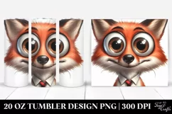 Expressive Fox with Goofy Smile | 20 Oz Tumbler Product Image 1