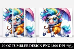 Baby Unicorn Jumping PNG Product Image 1