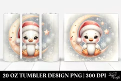 Pastel Retro Swan with Santa Hat | 20 oz Tumbler Product Image 1
