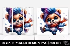 Cute Baby Bear with Cool Haircut and Expressive Face Product Image 1