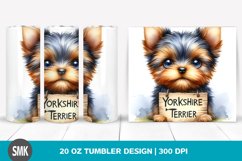 Watercolor Baby Yorkshire Terrier Tumbler Product Image 1