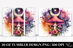 Magical Celestial Mushroom Clipart 20 Oz Tumbler Product Image 1
