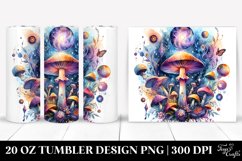 Magical Celestial Mushroom Clipart 20 Oz Tumbler Product Image 1