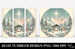 Retro Nativity Scene Clipart 20 Oz Tumbler Product Image 1