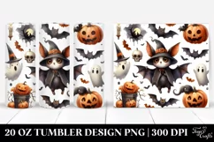 Watercolor Funny Halloween Bat 20 Oz Tumbler Product Image 1