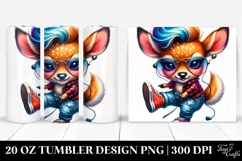 Dancing Baby Deer Tumbler Design Product Image 1