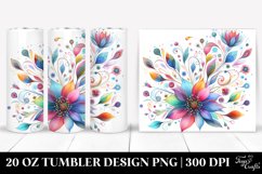Colorful Flowers Watercolor | 20 Oz Tumbler Product Image 1