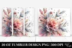 Abstract Shiny Carnation Clipart 20 Oz Tumbler Product Image 1