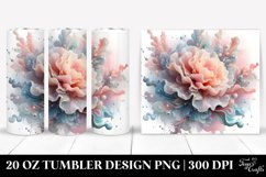 Abstract Shiny Carnation Clipart 20 Oz Tumbler Product Image 1