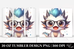 Baby Dragon with Awesome Haircut PNG Product Image 1