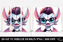 Baby Dragon with Awesome Haircut PNG Product Image 1