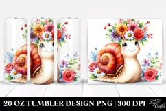 Cute Cartoon-Style Snail | 20 oz Tumbler Product Image 1