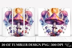Magical Celestial Mushroom Clipart 20 Oz Tumbler Product Image 1