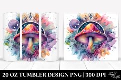 Magical Celestial Mushroom Clipart 20 Oz Tumbler Product Image 1