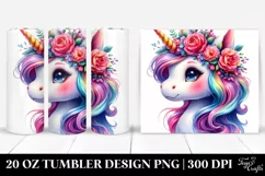 Vibrant Baby Unicorn Clipart Product Image 1
