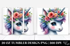 Vibrant Baby Unicorn Clipart Product Image 1