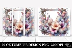 Abstract Pastel Gladiolus | 20 oz Tumbler Product Image 1