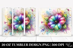 Colorful Petunia Material | 20 Oz Tumbler Product Image 1