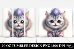 Baby Cat in Winter PNG Product Image 1