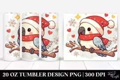 Cute Baby Macaw with Hearts Clipart Product Image 1