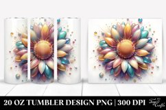Detailed Vibrant Sunflower | 20 oz Tumbler Product Image 1