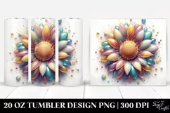 Detailed Vibrant Sunflower | 20 oz Tumbler Product Image 1