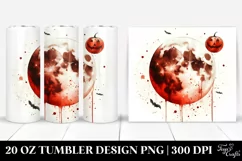 Vintage Halloween with Blood Moon | 20 oz Tumbler Product Image 1