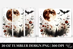 Vintage Halloween with Blood Moon | 20 oz Tumbler Product Image 1