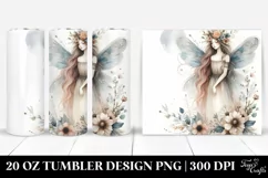 Washed Watercolor Boho Fairy | 20 oz Tumbler Product Image 1