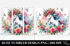 Cute Jumping Unicorn | 20 oz Tumbler Product Image 1