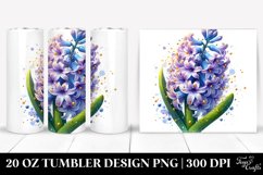 20 Oz Tumbler Sublimation | Hyacinth with Golden Insertions Product Image 1