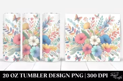 Colorful Pastel Otterfloral | 20 Oz Tumbler Product Image 1