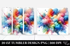 Abstract Vibrant Cloud Tumbler | 20 Oz Tumbler Product Image 1