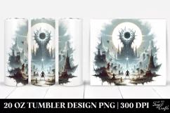 Simple Digital Painting Undead Tumbler Product Image 1