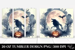 Vintage Halloween with Werewolf | 20 oz Tumbler Product Image 1
