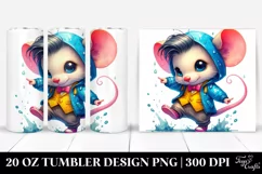 Vibrant Baby Mouse Drawing | 20 oz Tumbler Product Image 1