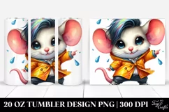 Vibrant Baby Mouse Drawing | 20 oz Tumbler Product Image 1