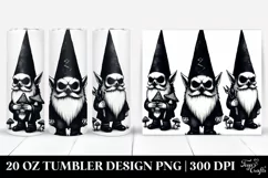 Simple Watercolor Gothic Evil Gnome, 20 oz Tumbler Product Image 1