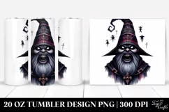Simple Watercolor Gothic Evil Gnome, 20 oz Tumbler Product Image 1