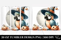 Cute Baby Macaw for Halloween, Transparent PNG Product Image 1