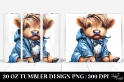 Cool Highland Cow 20 Oz Tumbler Product Image 1