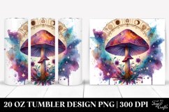 Magical Celestial Mushroom Clipart 20 Oz Tumbler Product Image 1