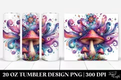 Magical Celestial Mushroom Clipart 20 Oz Tumbler Product Image 1