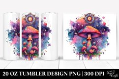 Magical Celestial Mushroom Clipart 20 Oz Tumbler Product Image 1