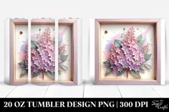 Stained Lilac, Transparent 20 Oz Tumbler Product Image 1