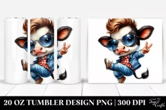 Jumping Baby Cow 20 Oz Tumbler Product Image 1