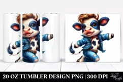 Jumping Baby Cow 20 Oz Tumbler Product Image 1