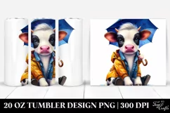 Sitting Baby Cow 20 Oz Tumbler Product Image 1